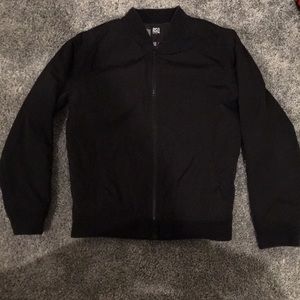 RSQ Black satin bomber